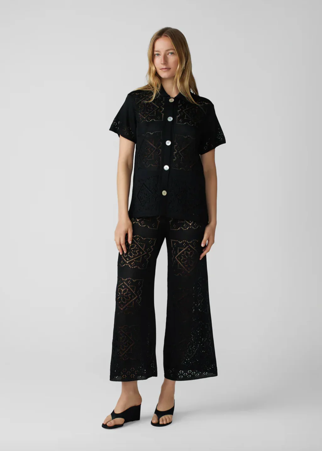 Handkerchief Pants in Black - Image 6