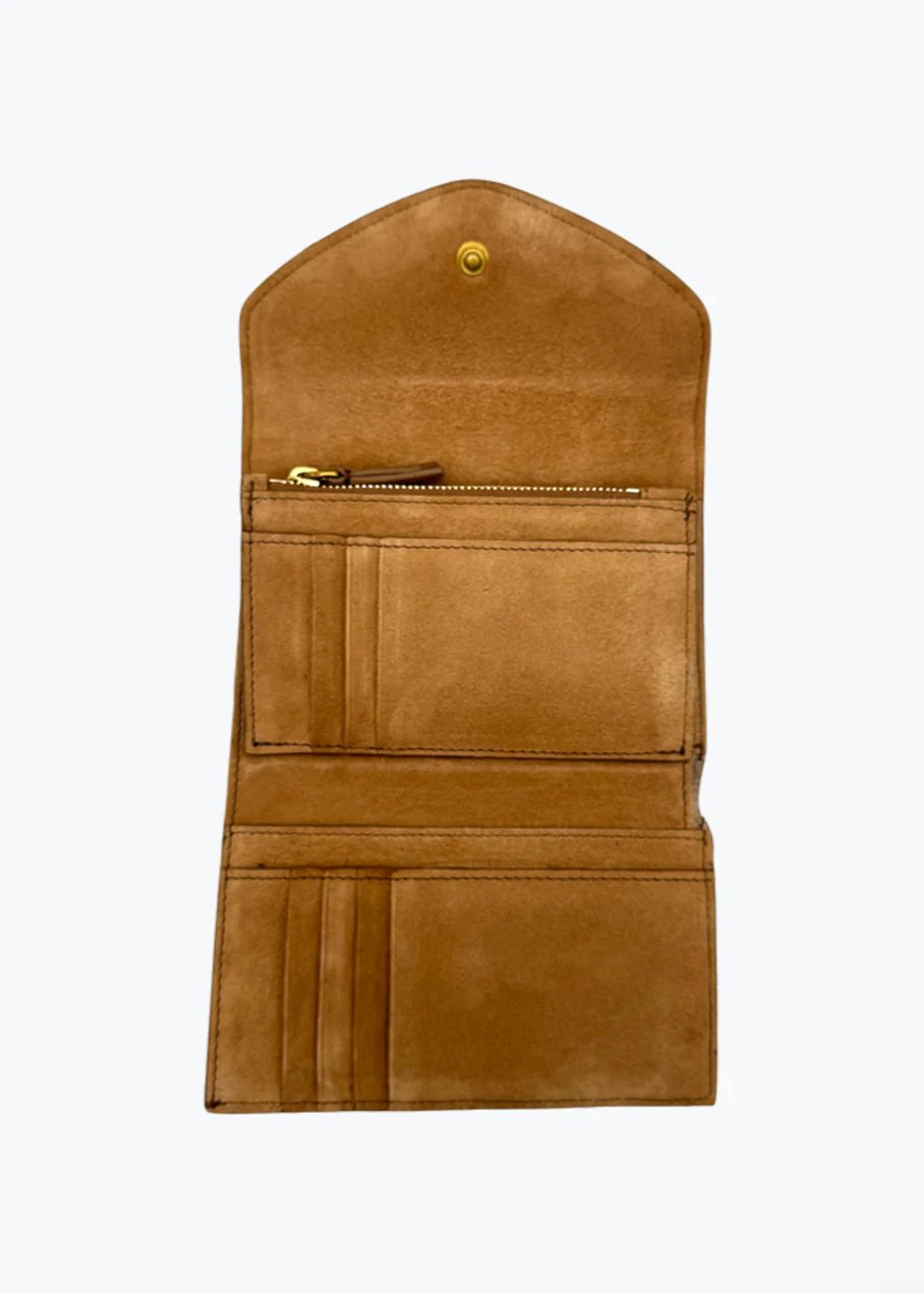 Helmut PF Wallet in Tabac Suede - Image 2