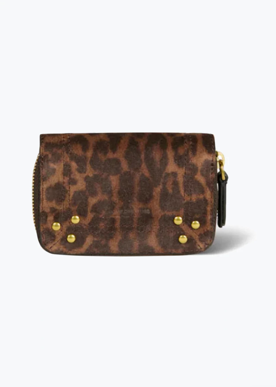 Henri Mini Wallet in Leopard Suede
