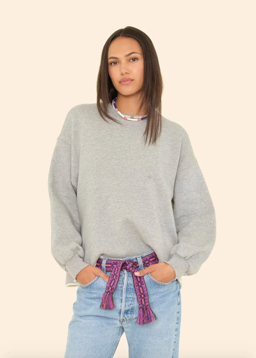 Honor Sweatshirt in Heather Grey - Image 2