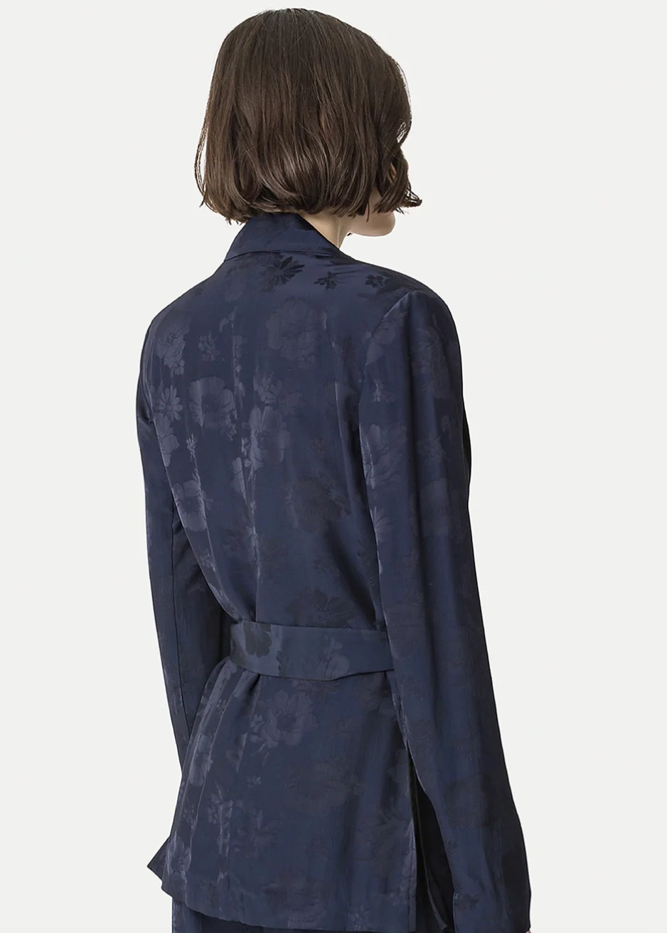 Jacquard Bouquet Jacket in Notte - Image 3