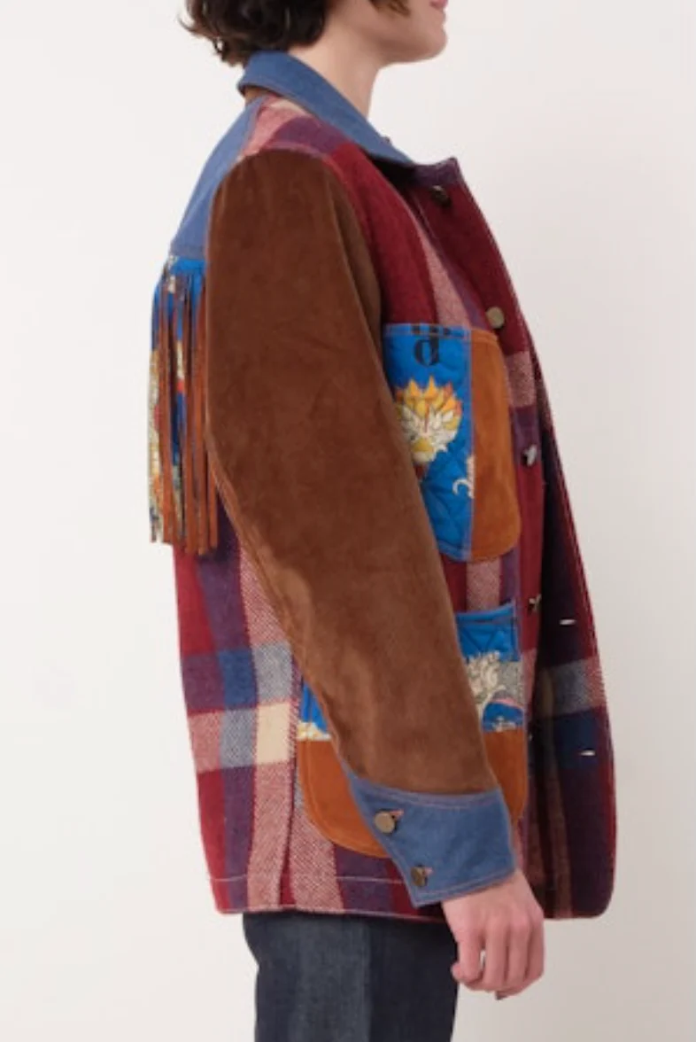 Jen Patchwork Plaid Jacket - Image 2