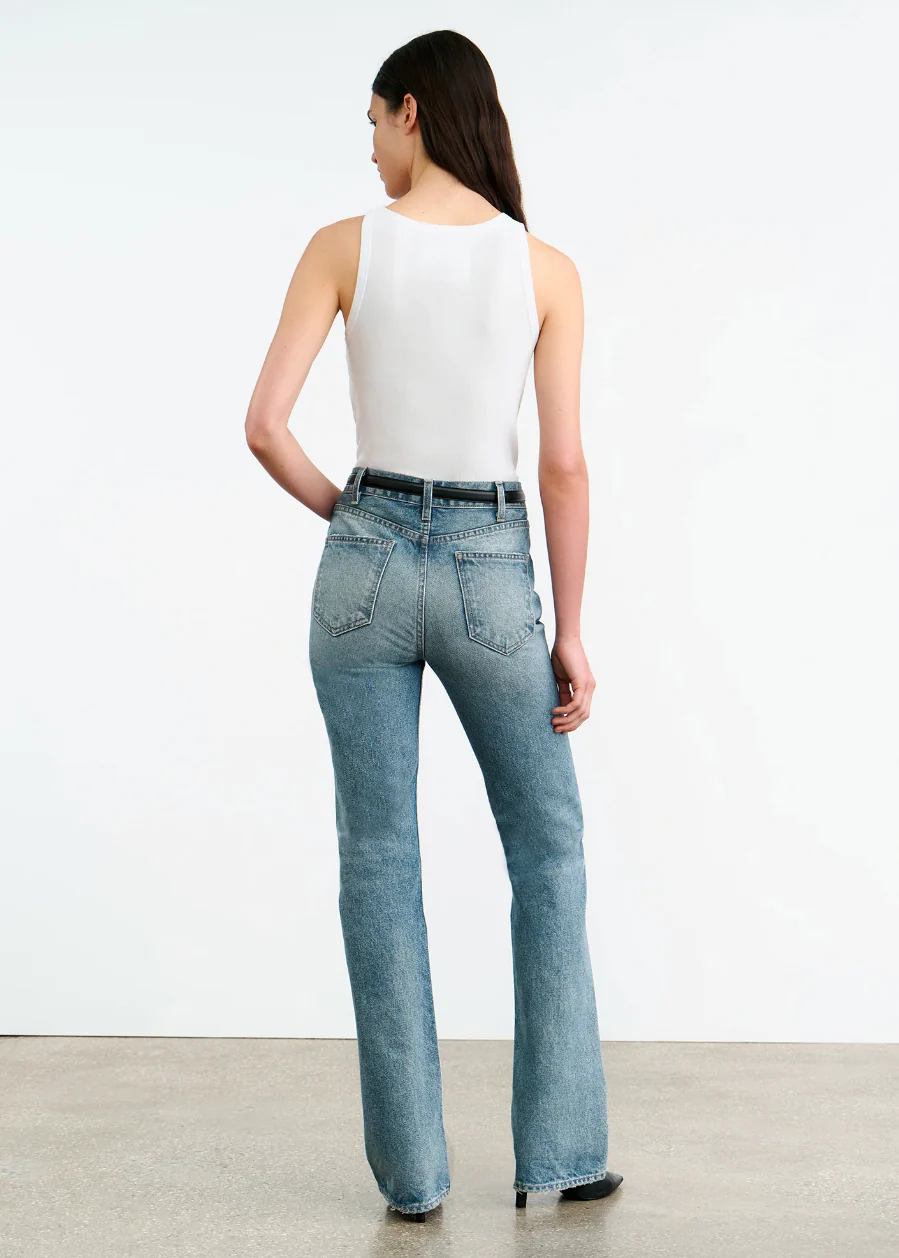 Jennifer Rib Tank in White - Image 3