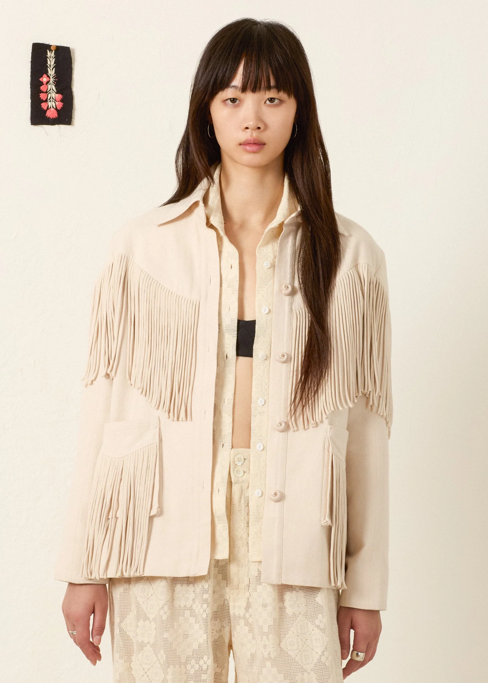 Jude Dune Fringe Jacket