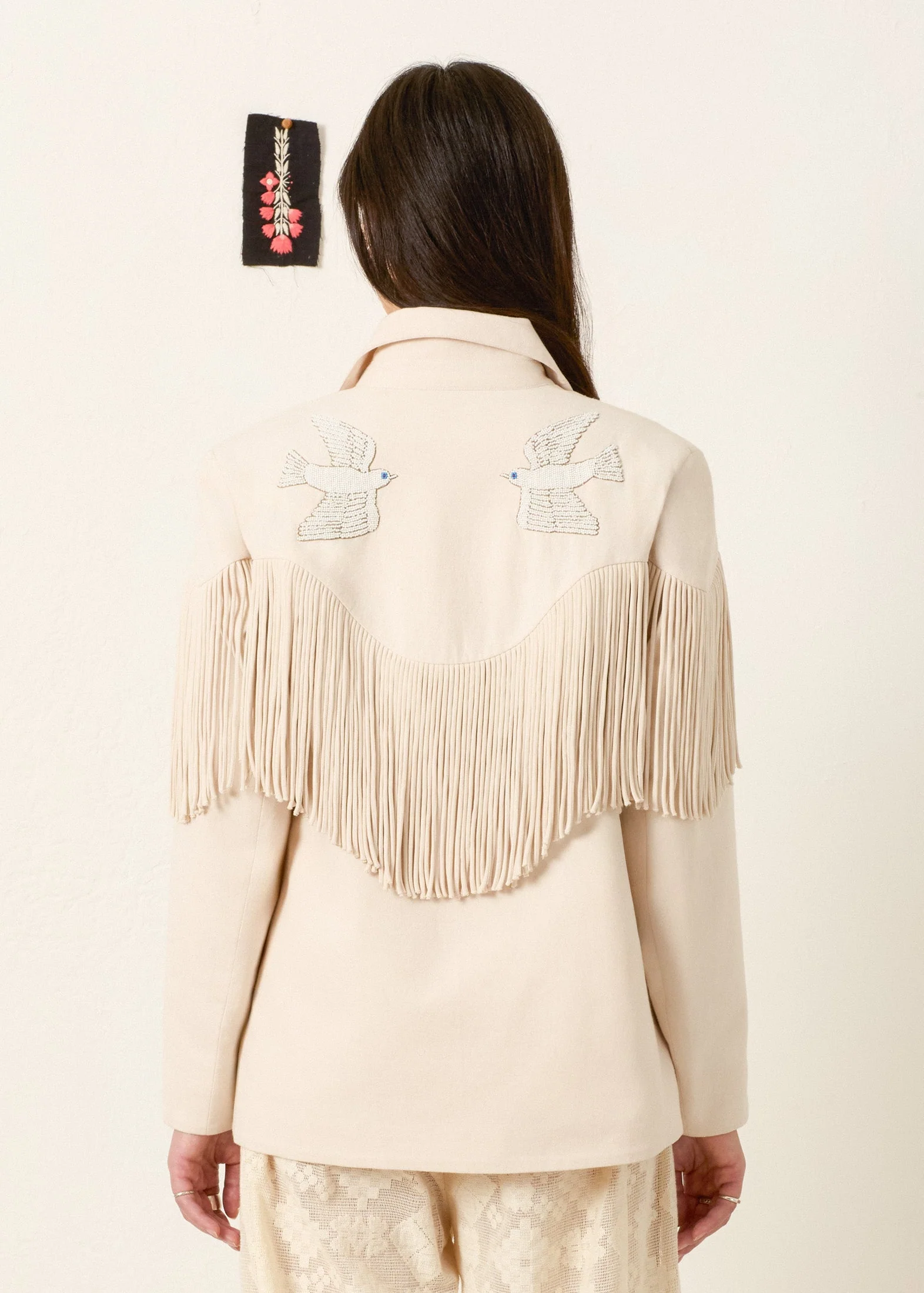 Jude Dune Fringe Jacket - Image 2