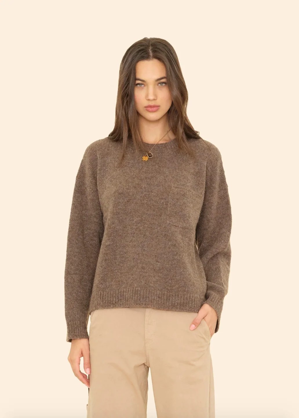 Julien Sweater in Taupe - Image 2