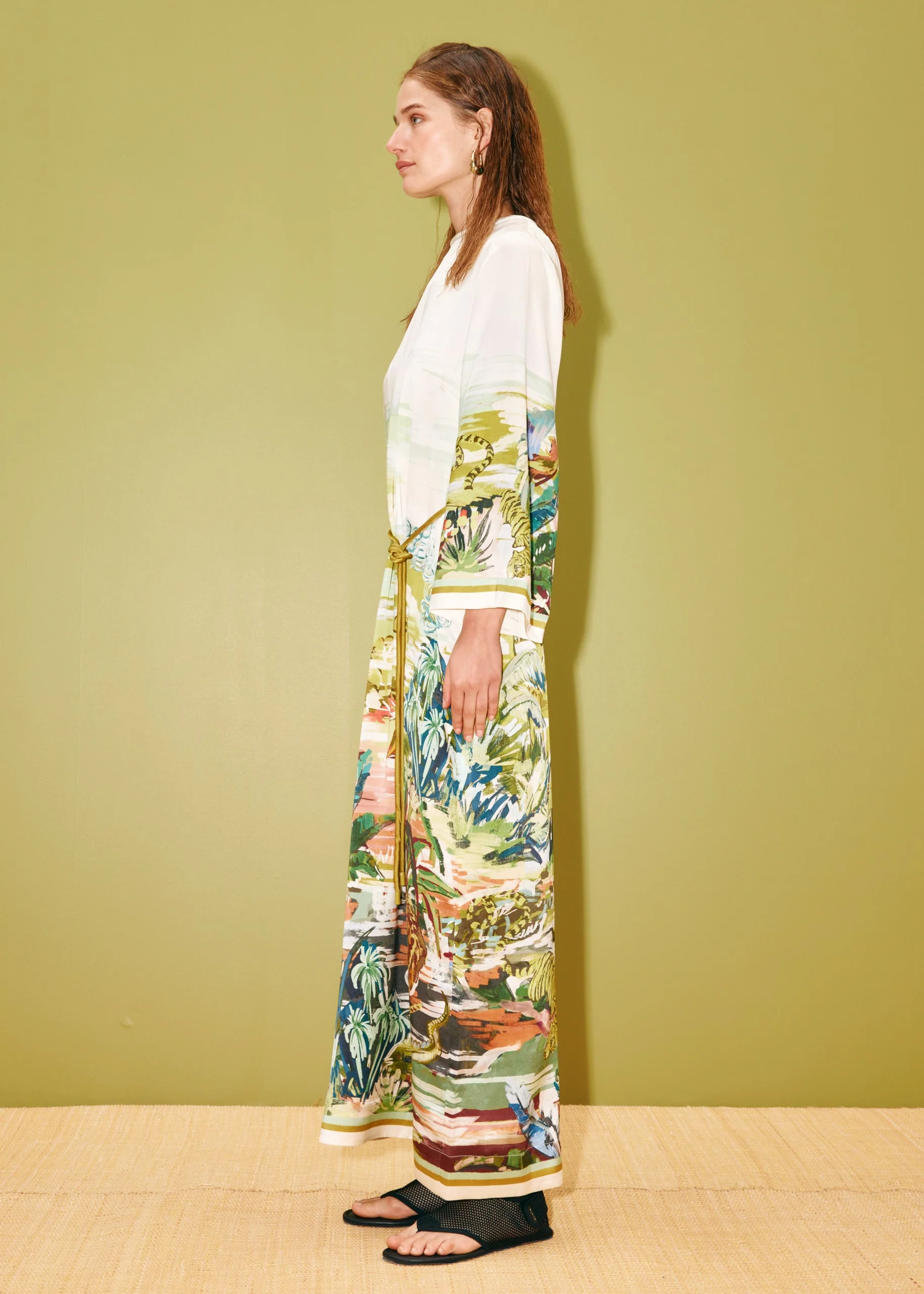 Jungle Boogie Silk Midi Dress - Image 3