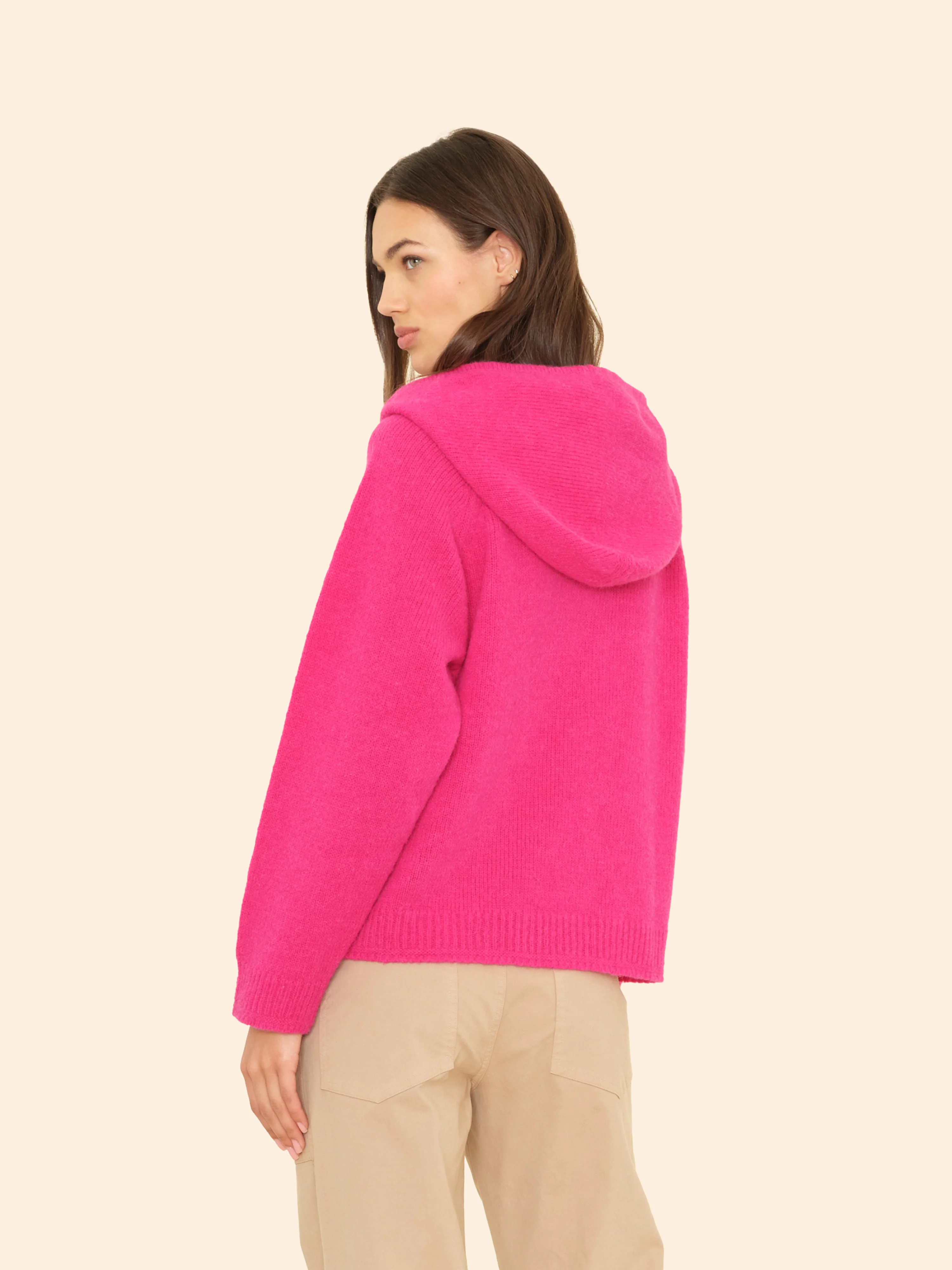 Kayla Sweater in Brilliant Pink - Image 3