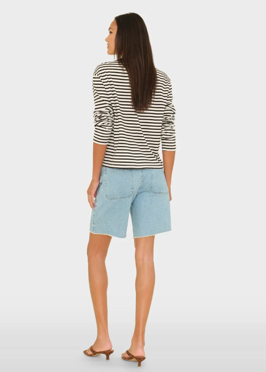 Knox Denim Short in Blue Cloud - Image 4