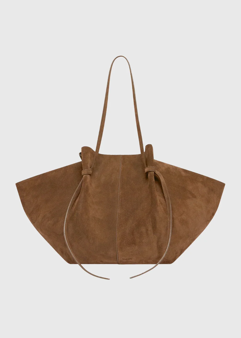 Large Mochi Tote in Cognac Suede
