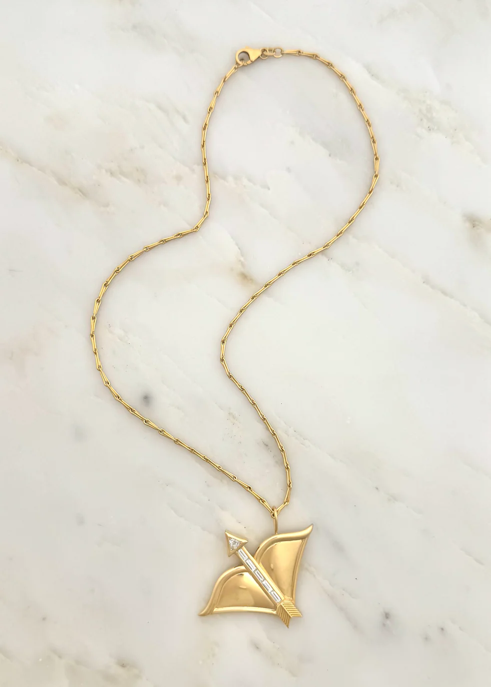 Large Sagittarius Zodiac Pendant Necklace