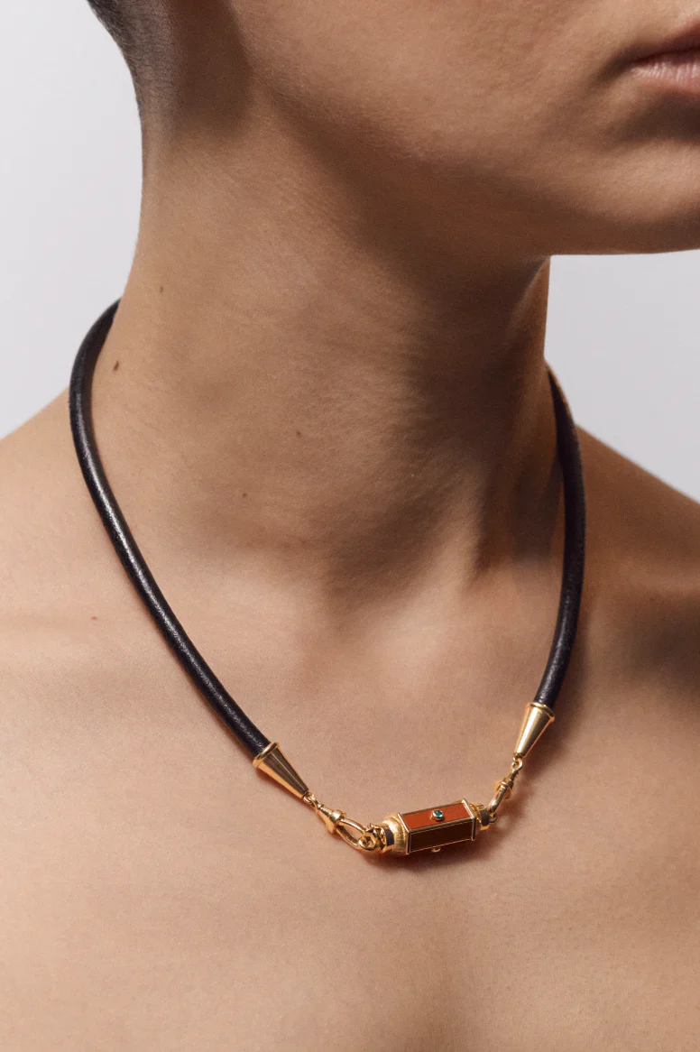 Leather Lasso Necklace - Image 2