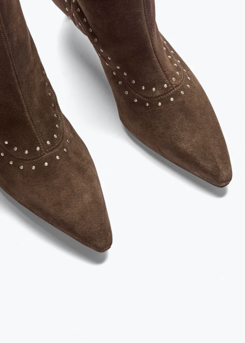 Tricia Studded Boot in Teddy Suede - Image 4