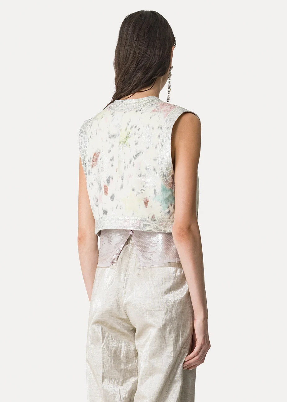 Les Folies Jacquard Vest - Image 3