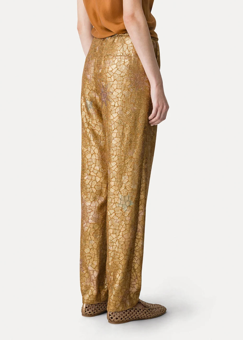 Les Folies Lurex Jacquard Trousers - Image 3