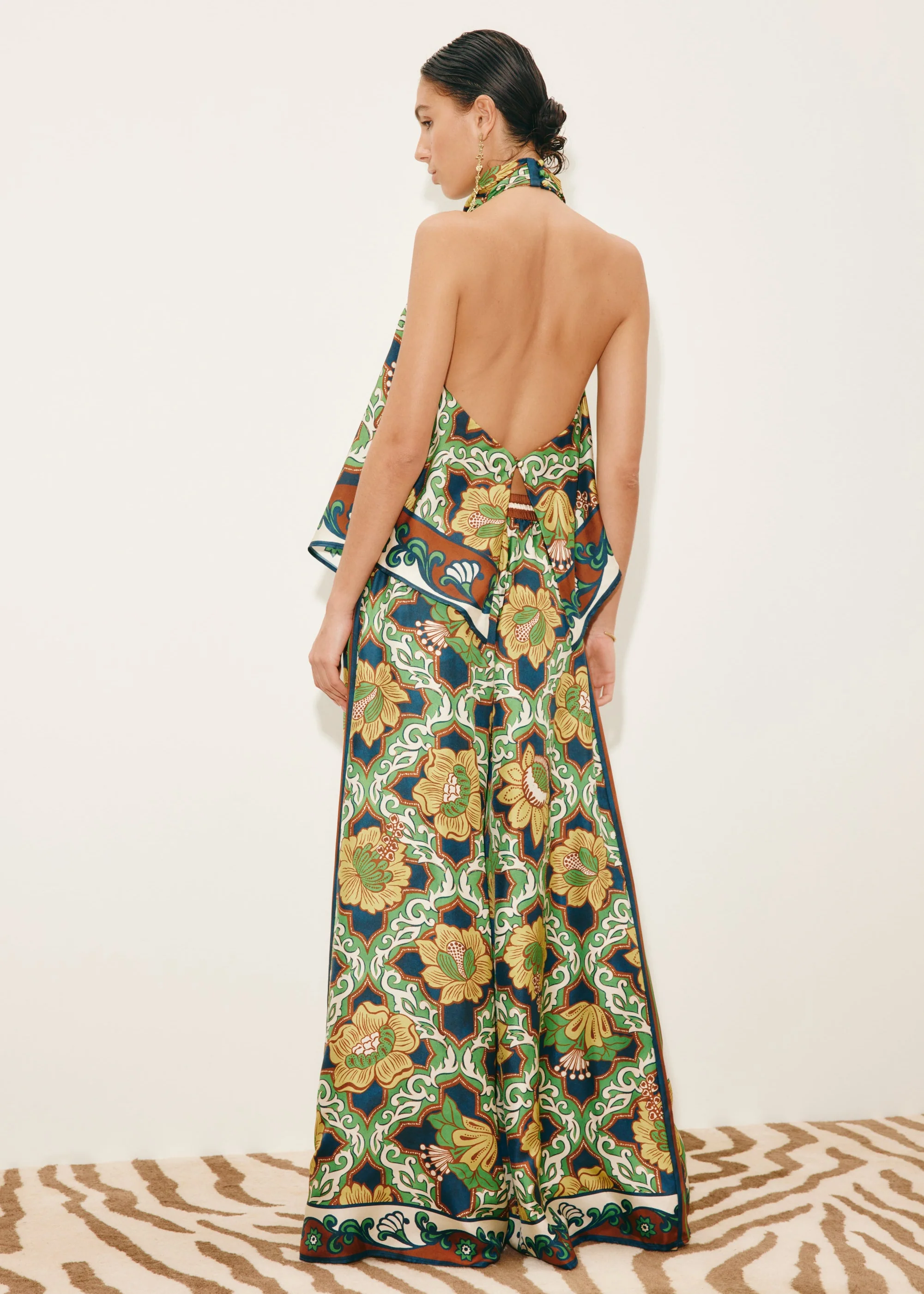Liana Silk Palazzo Pants - Image 4