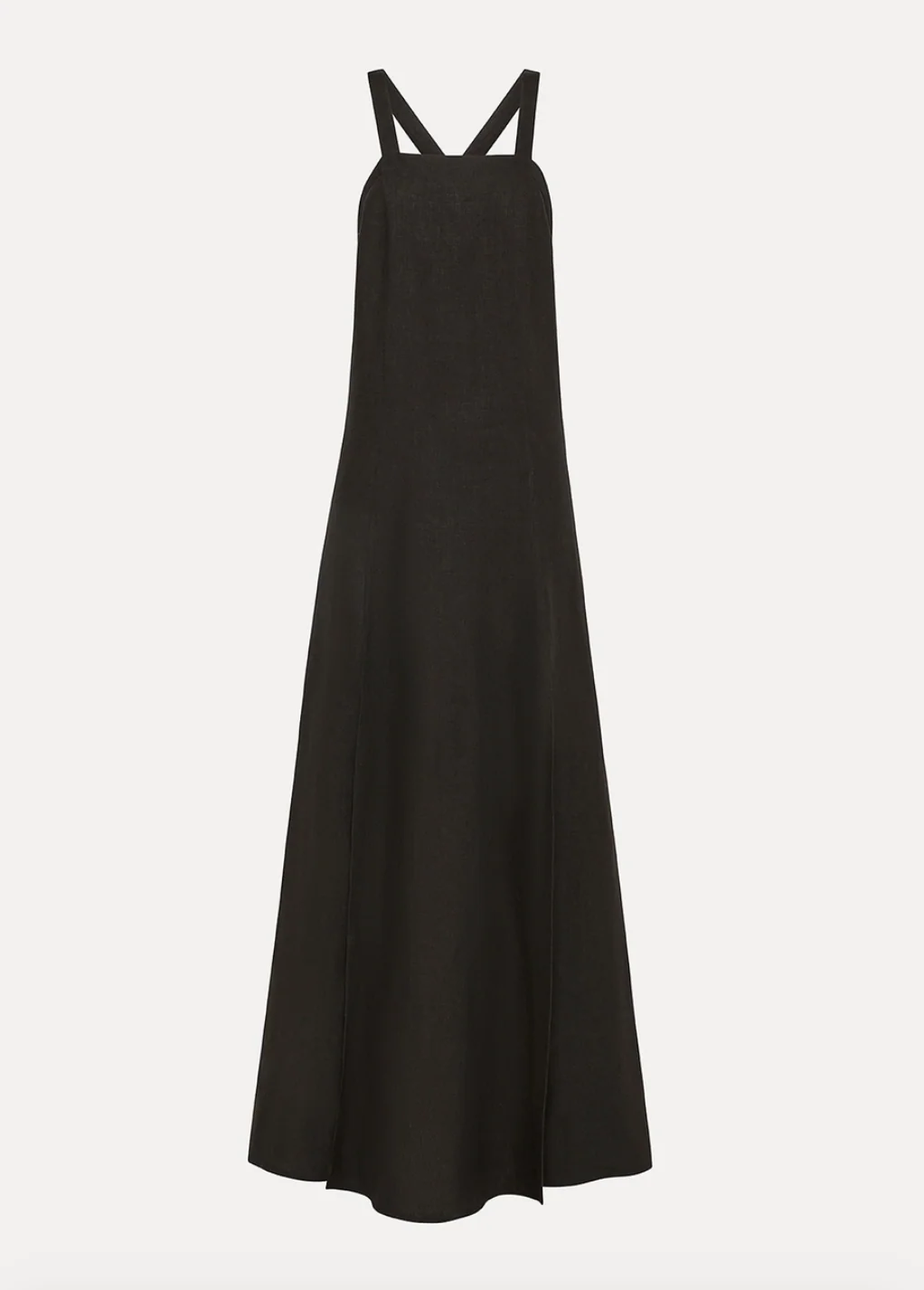 Linen Dress with Spaghetti Straps