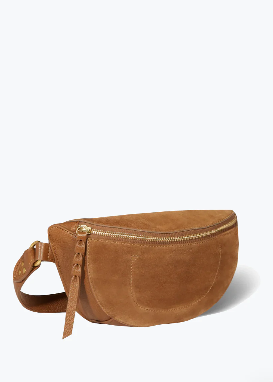 Lino Waist Bag in Tabac Suede