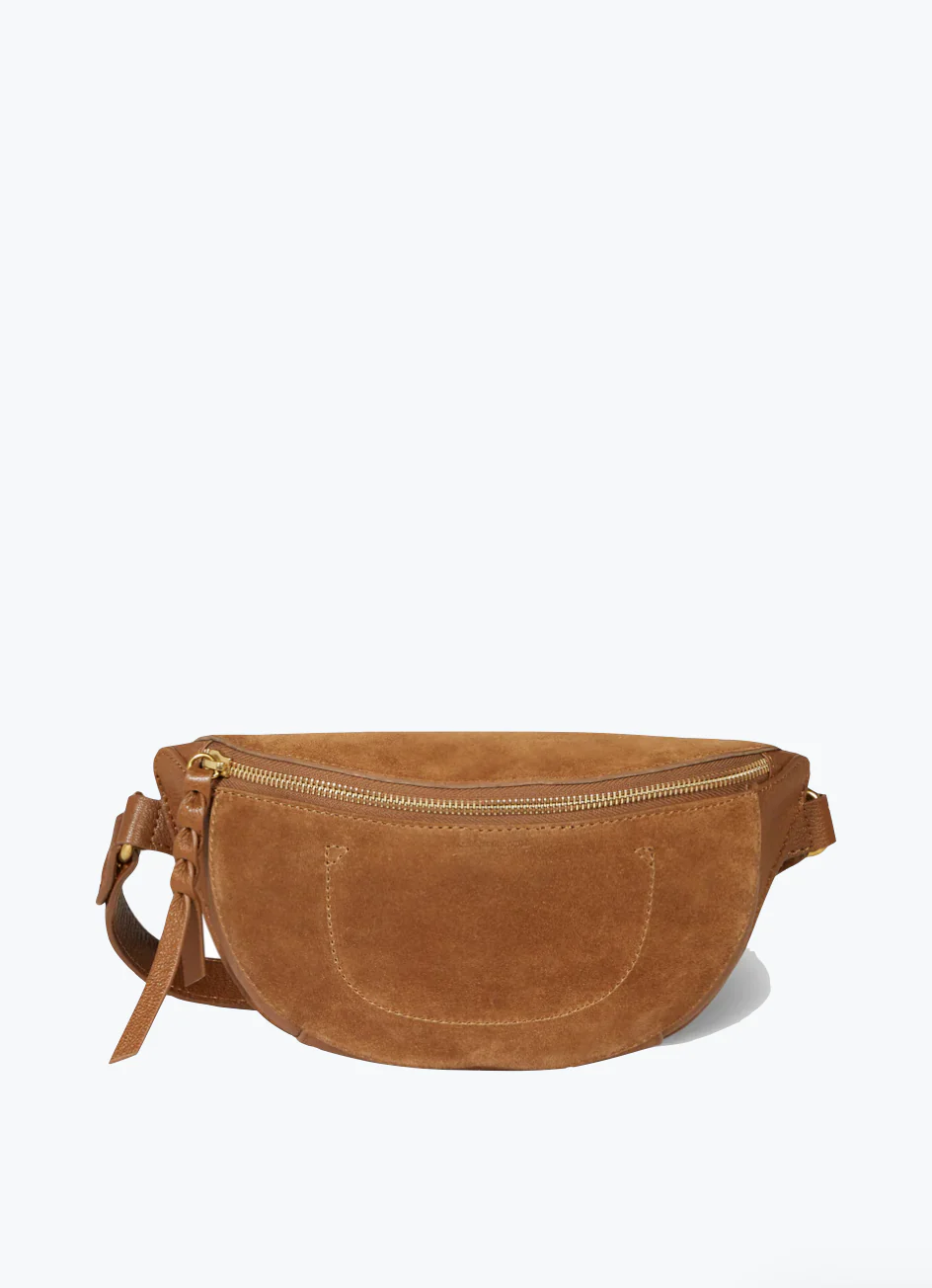 Lino Waist Bag in Tabac Suede - Image 3