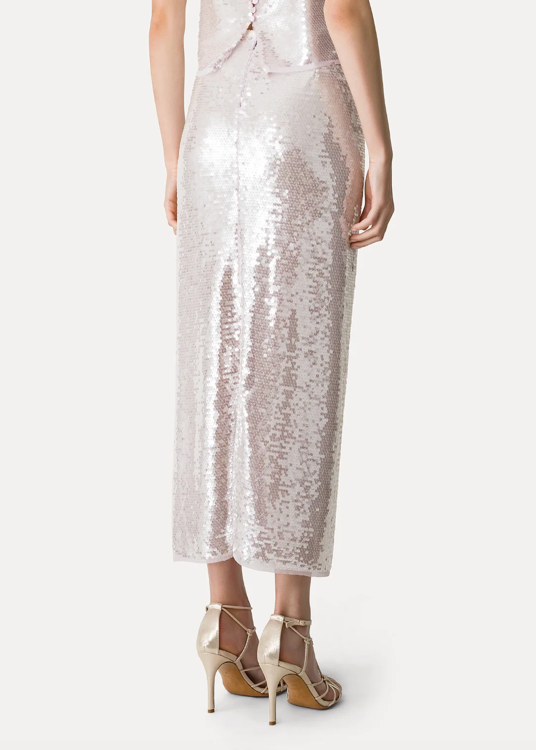 Liquid Sequins Pencil Skirt - Image 3