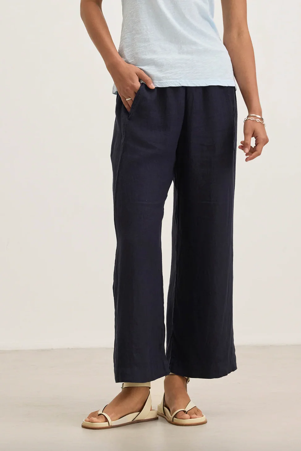 Lola Linen Pant in Shadow