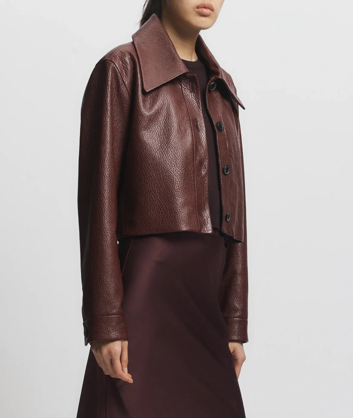 Lomand Crinkle Leather Jacket - Image 2