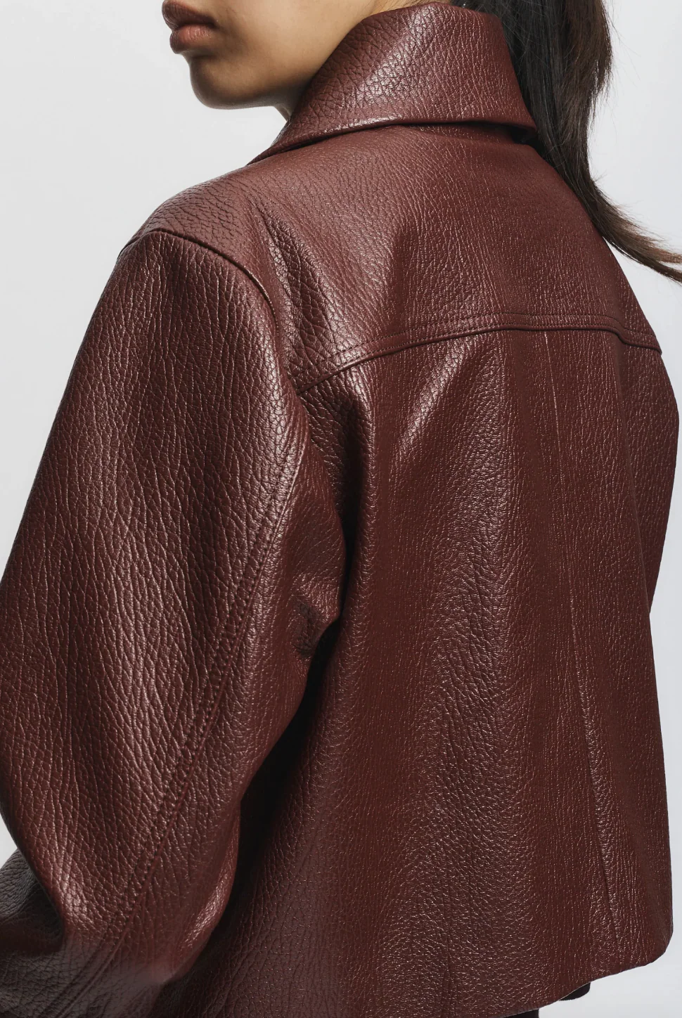 Lomand Crinkle Leather Jacket - Image 3