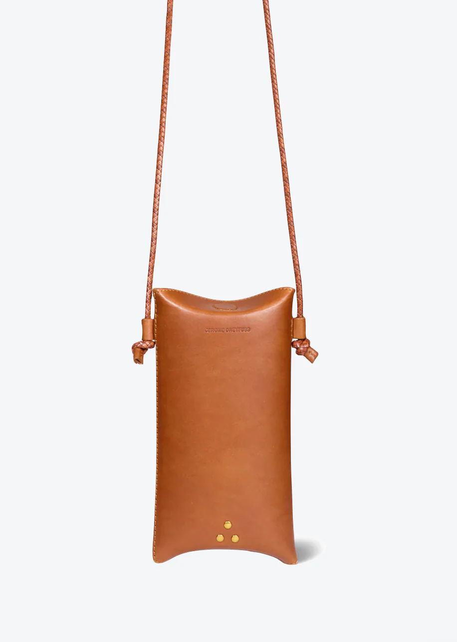 Louis Mobile Crossbody in Chêne Cowskin