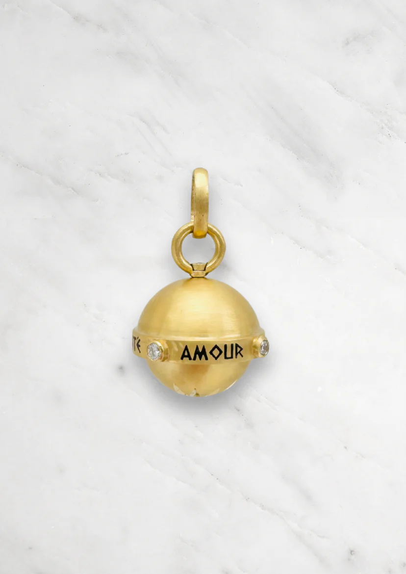 Love, Strength, Health & Happiness Secret Talisman Spinning Orb Pendant