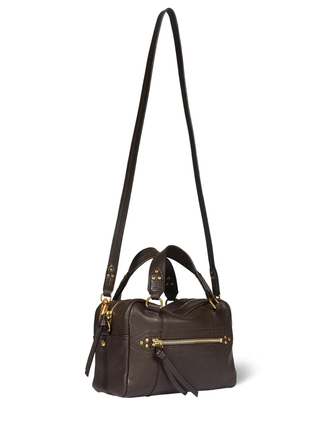 Lucky Bowling Mini Bag in Moka - Image 4