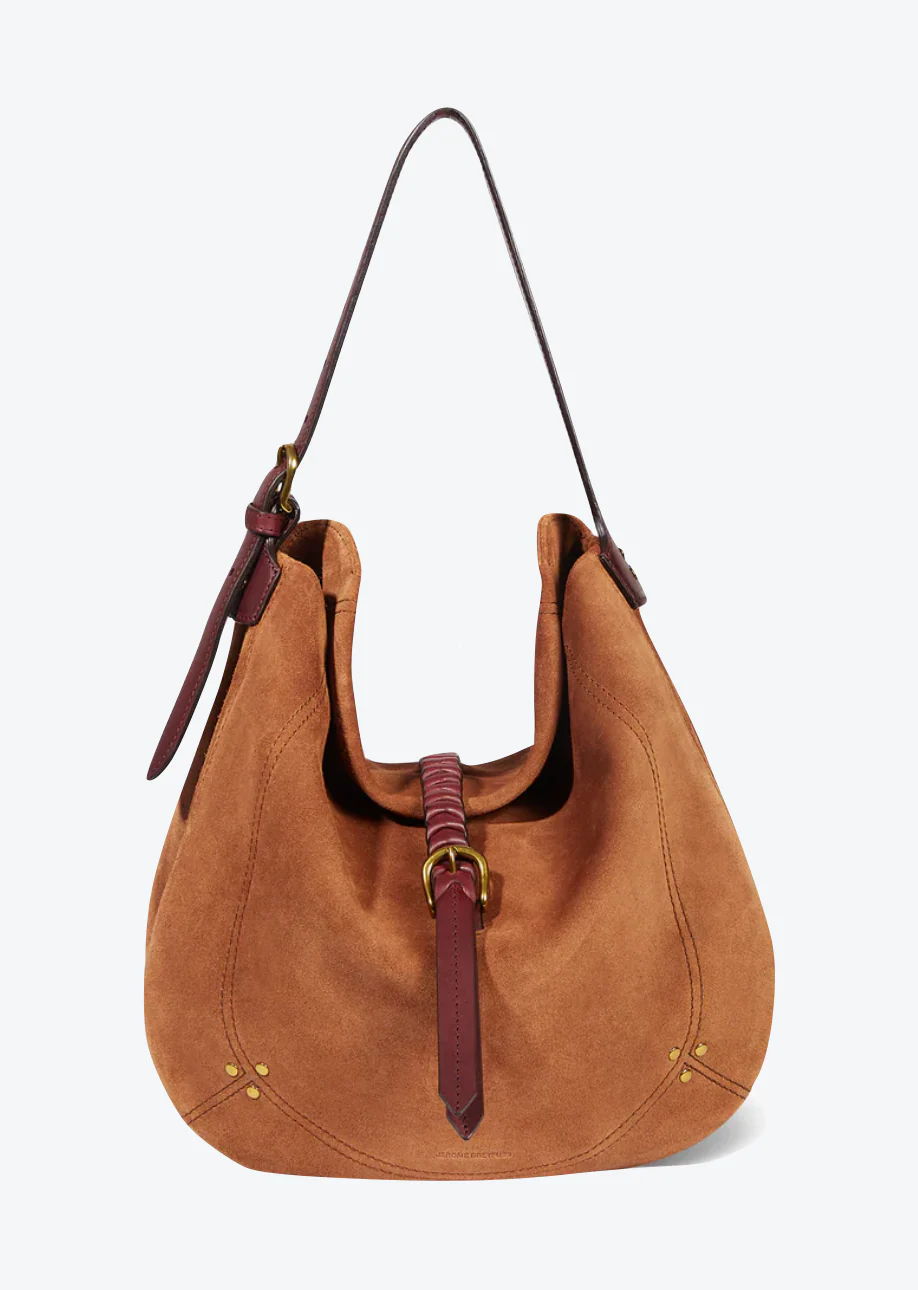 Luis Bag in Split Suede Caramel