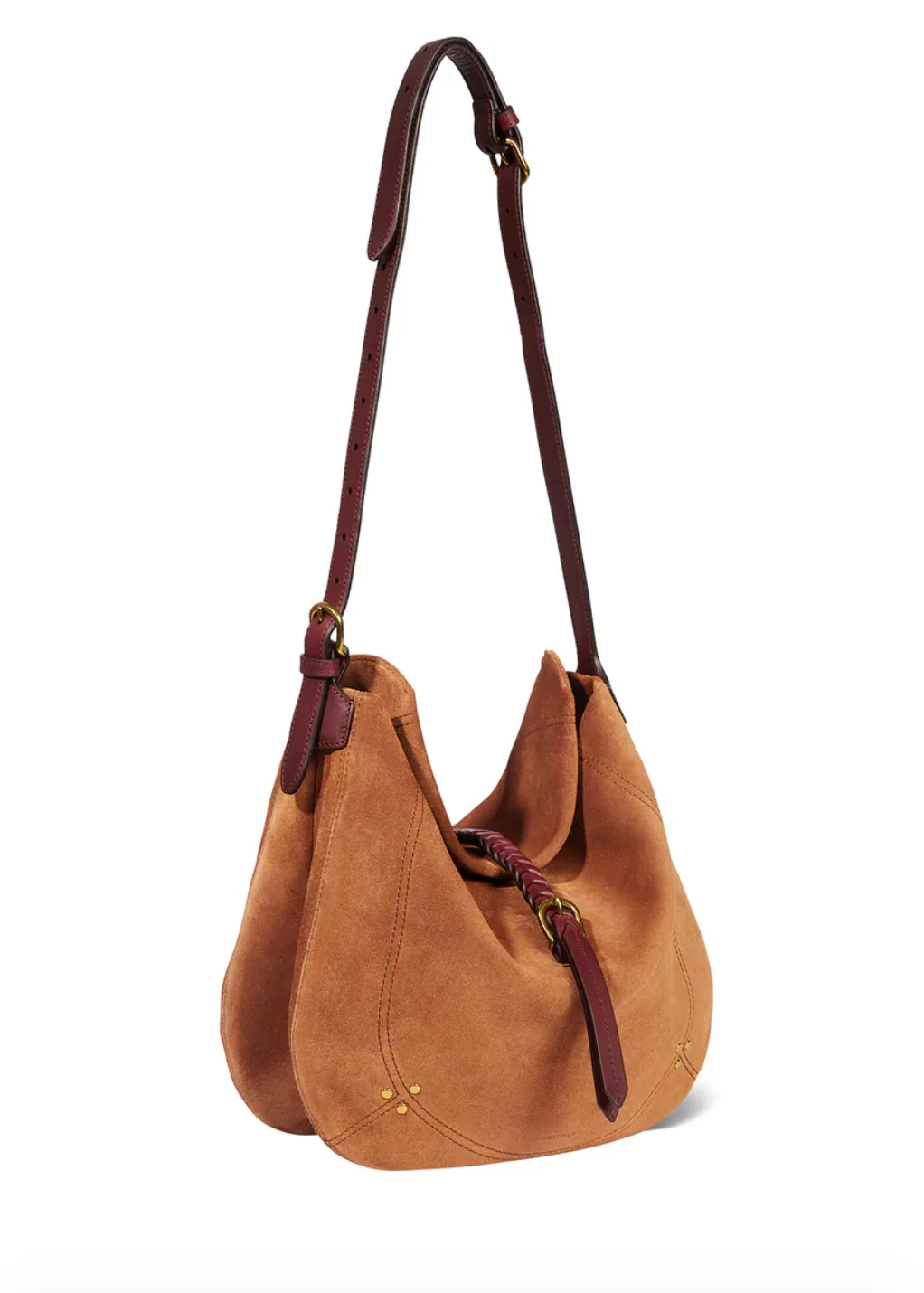 Luis Bag in Split Suede Caramel - Image 4