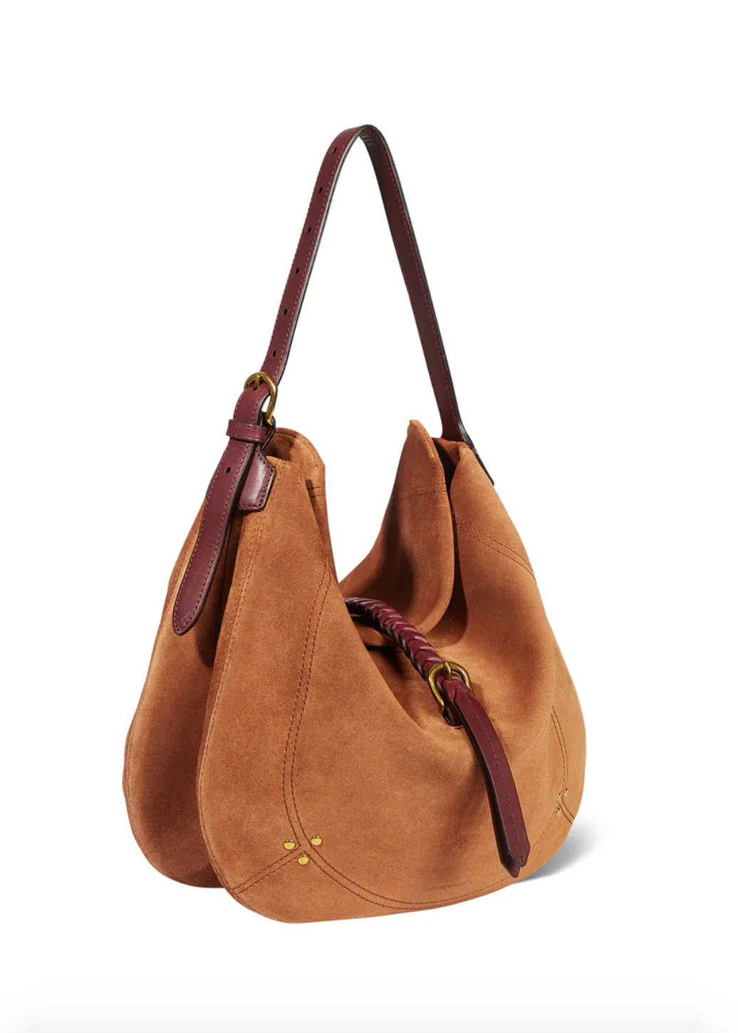 Luis Bag in Split Suede Caramel - Image 5
