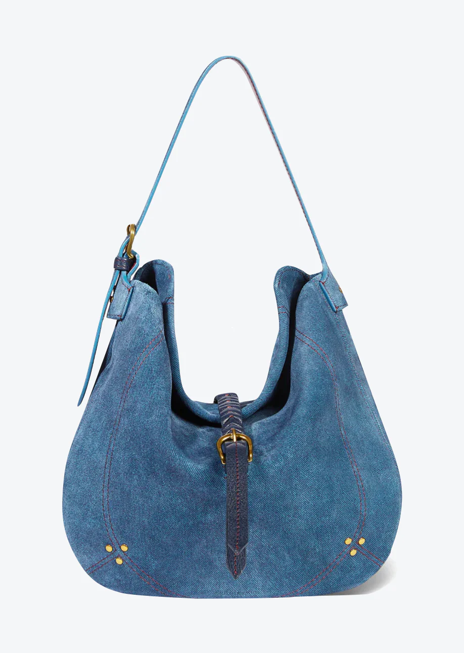 Luis Bag in Split Suede Jeans