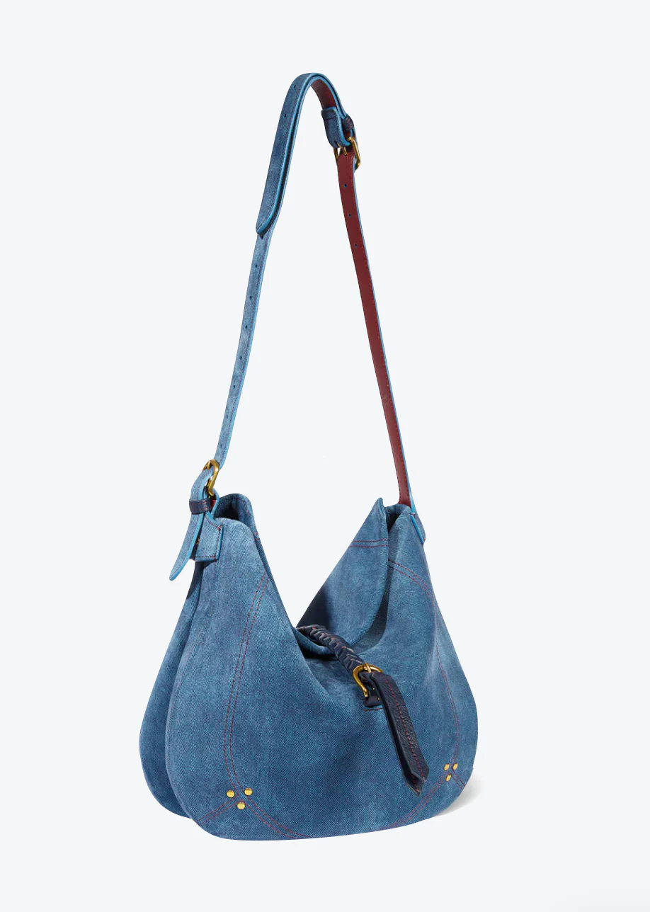 Luis Bag in Split Suede Jeans - Image 3