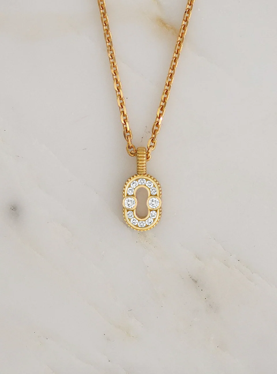 Magnetic Pendant with Diamonds