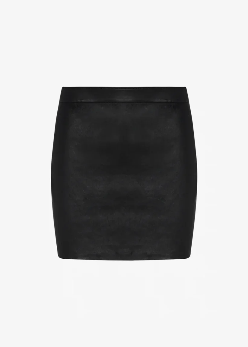 Leather Marcel Skirt in Black