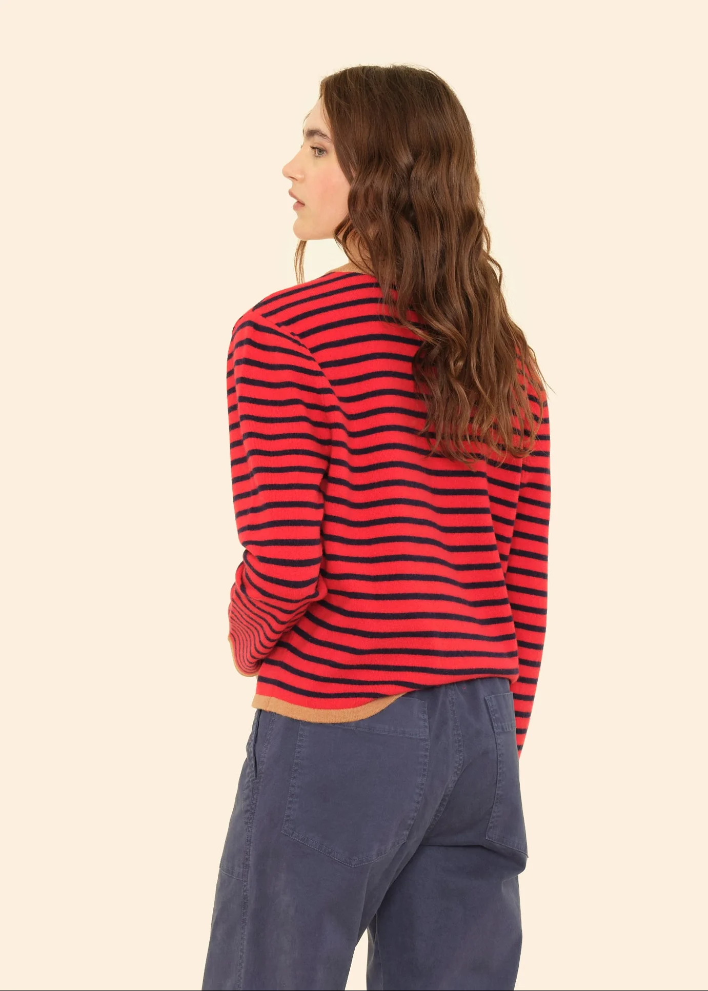 Maxwell Sweater in Red Stripe - Image 3