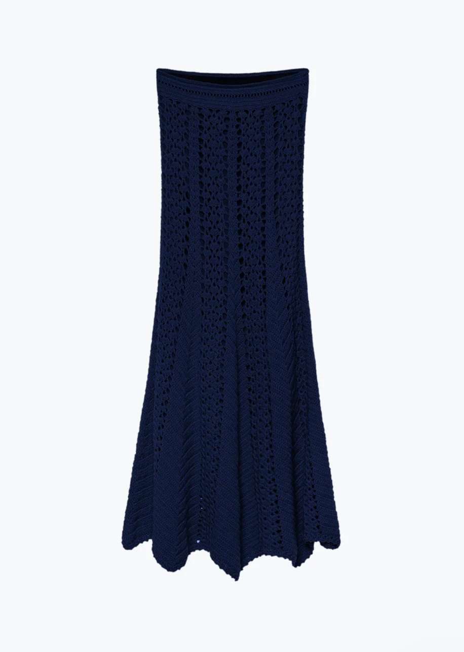 Merino Crochet Skirt