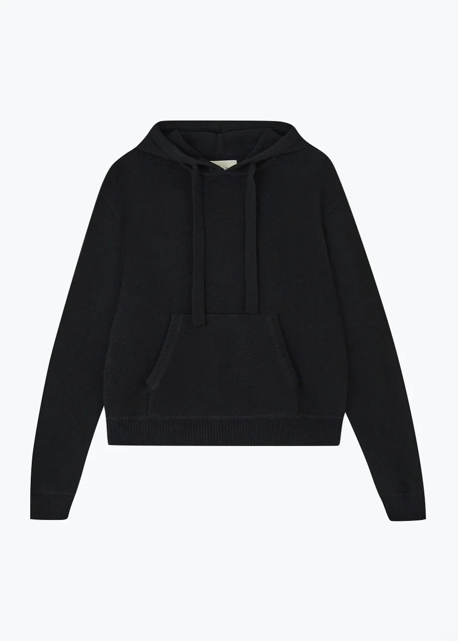 Merino Oversize Hoodie in Gravity Gray