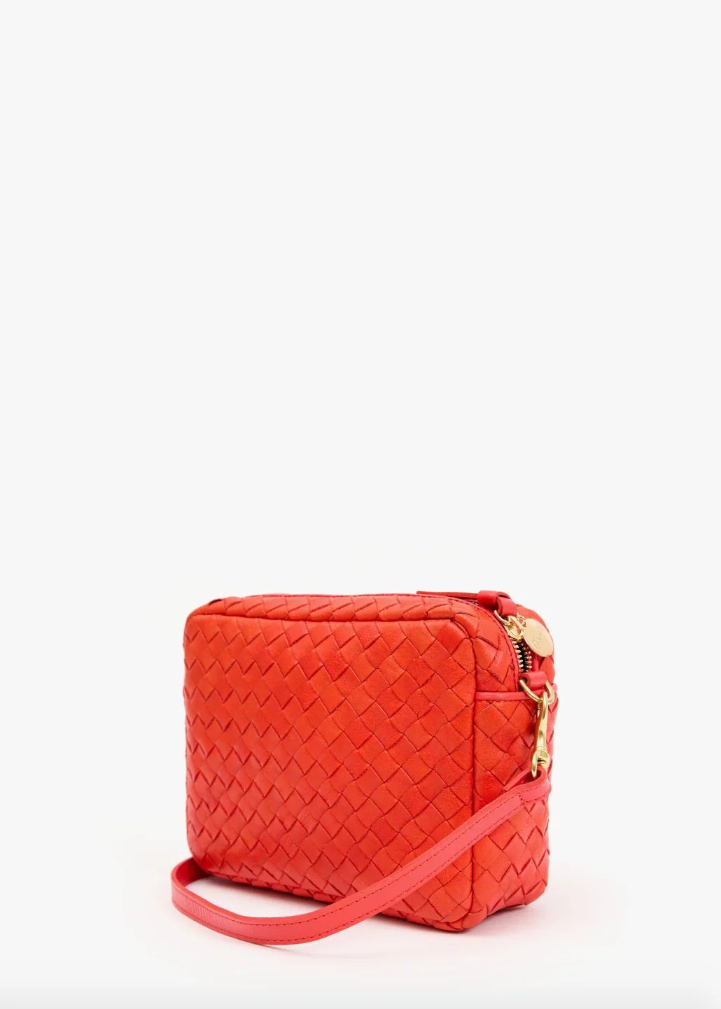 Midi Sac in Bright Poppy Diagonal Woven - Image 4