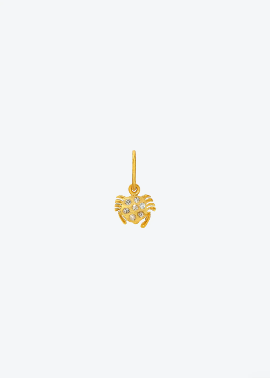 Mini Dendera Zodiac Diamond Cancer Charm