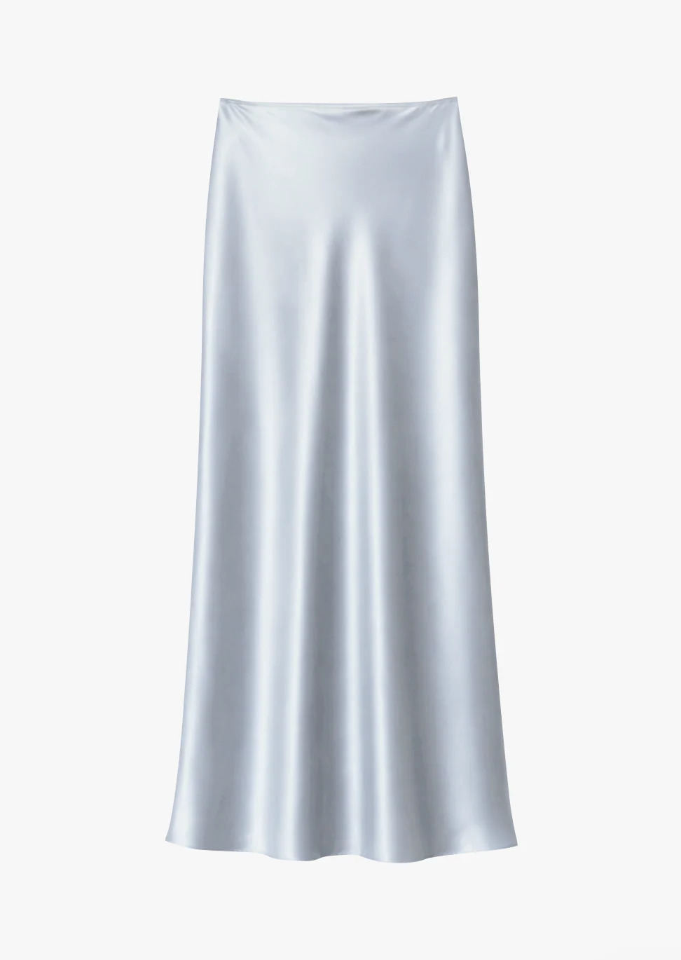 Miranda B Scallop Trim Bias Cut Skirt in Whisper