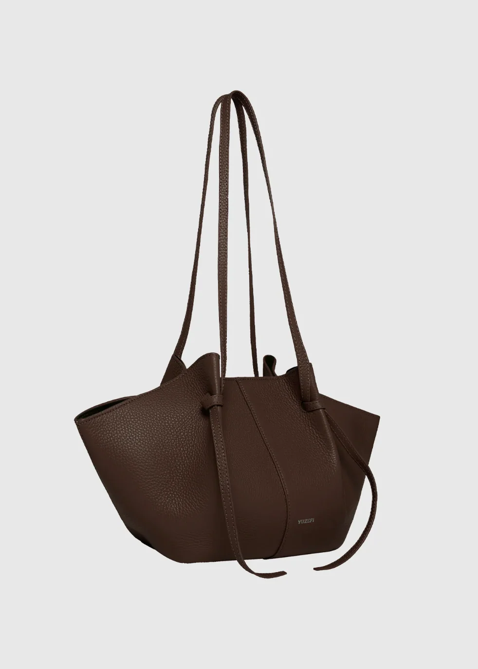 Mochi Tote in Espresso Pebble Leather - Image 3