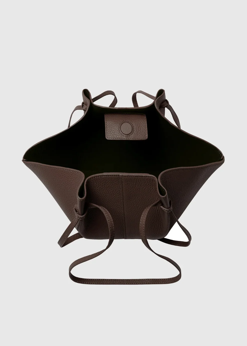 Mochi Tote in Espresso Pebble Leather - Image 4