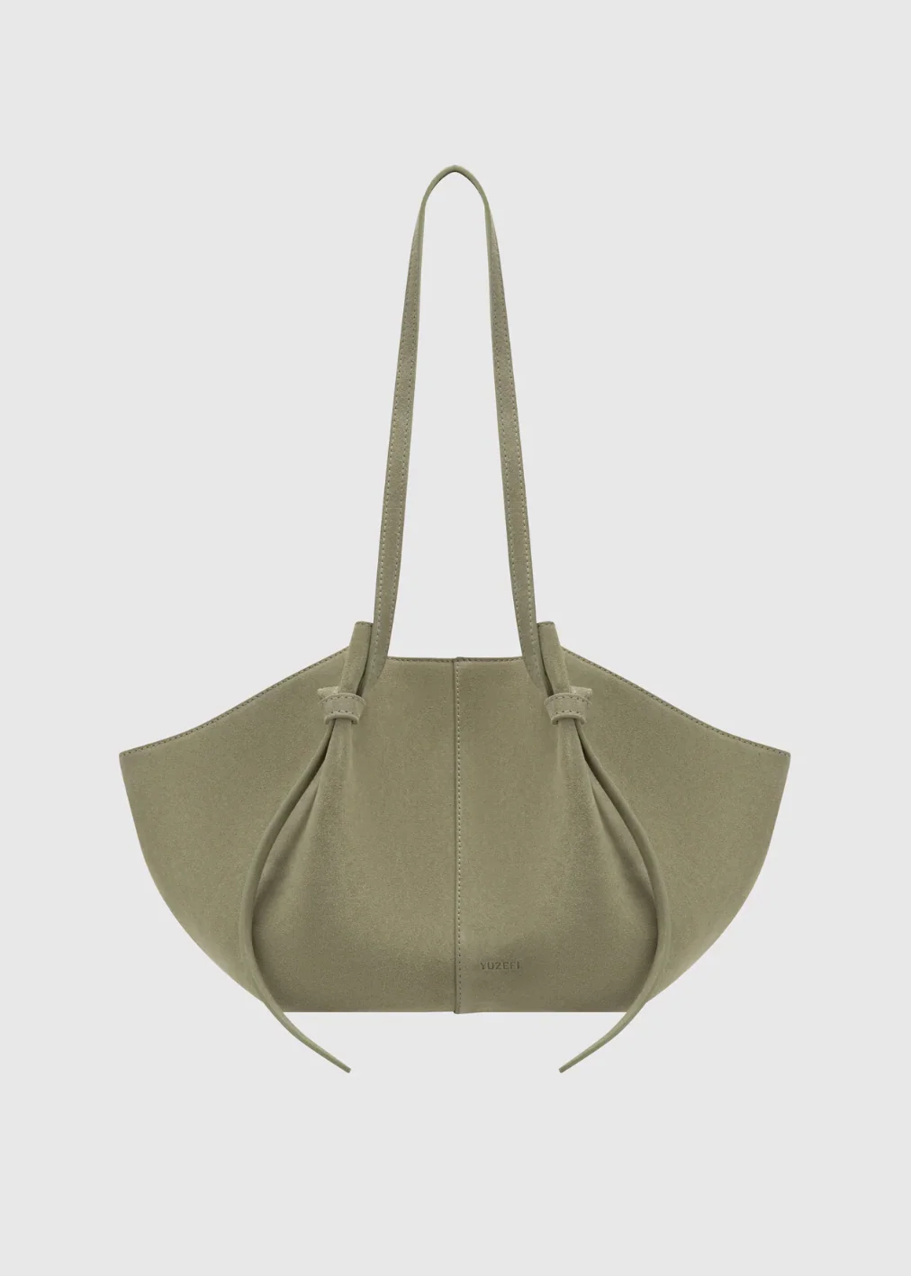 Mochi Tote in Olive Suede