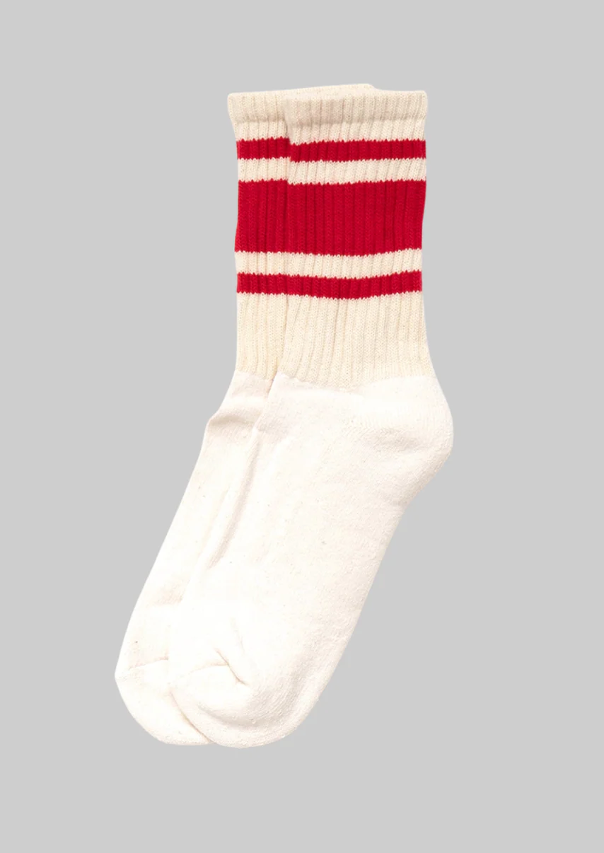 Mono Stripe Socks in Red