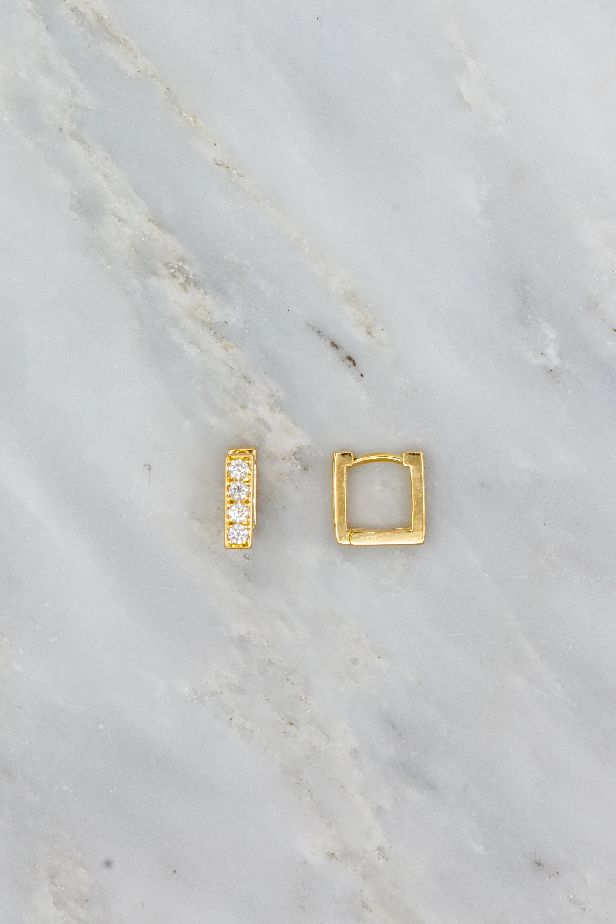 Mosaic Diamond Square Hoops - Image 2
