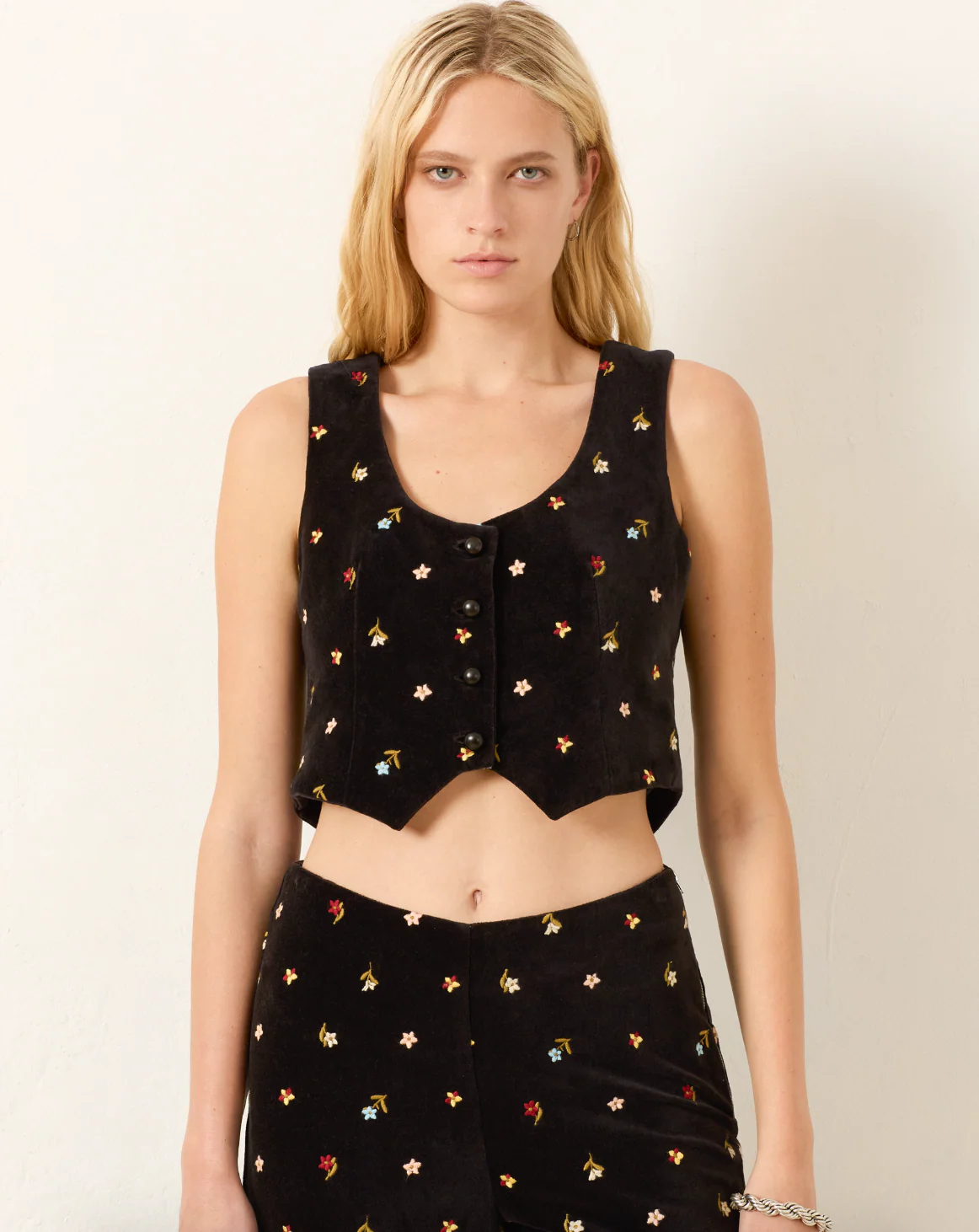 Mossie Onyx Bouquet Top