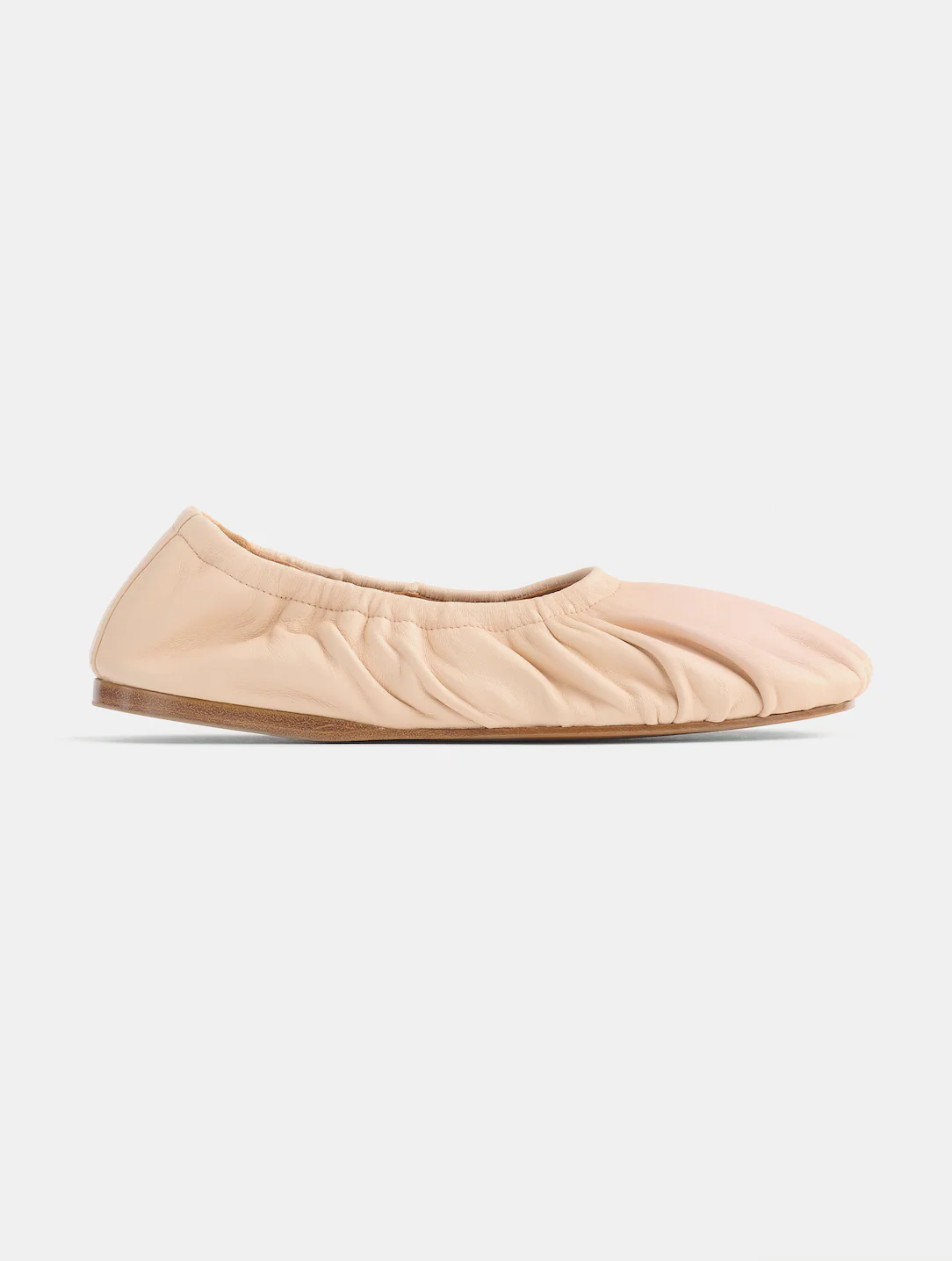 Leather Ballerina Flats in Alba - Image 3